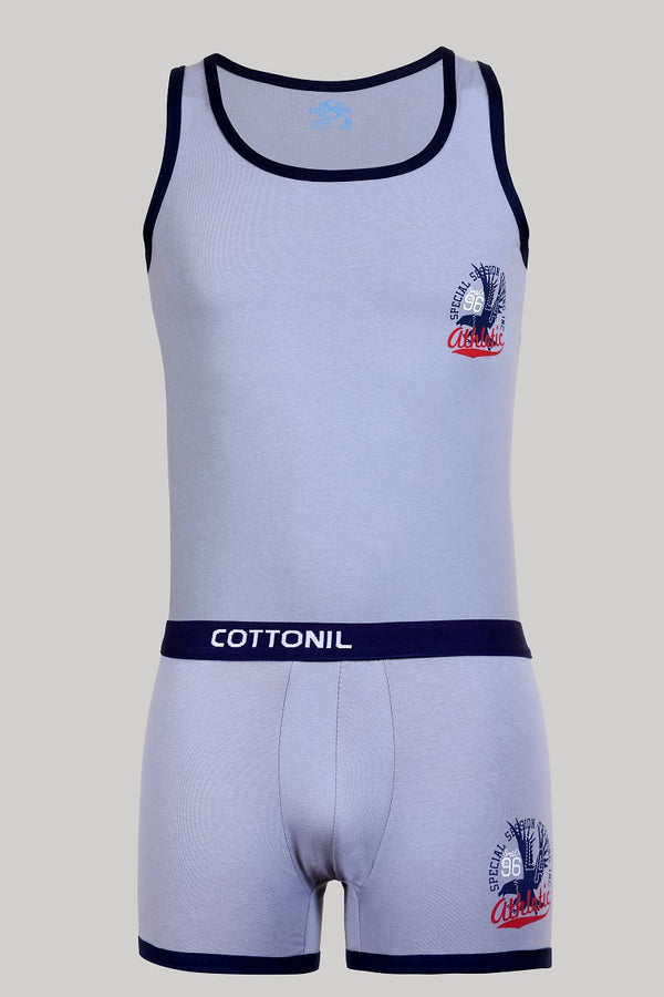 طقم ريلاكس حمالة + بوكسر - cottonilstore