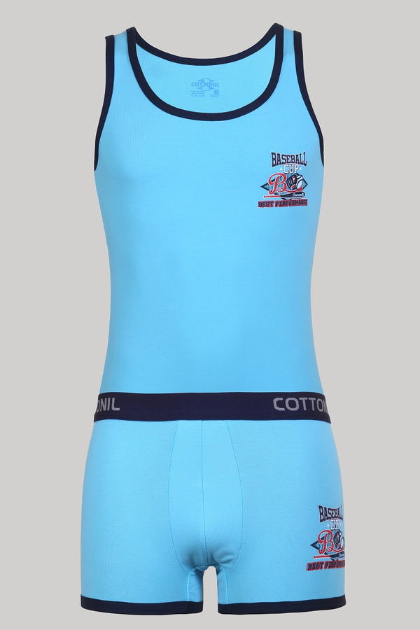 طقم ريلاكس حمالة + بوكسر - cottonilstore